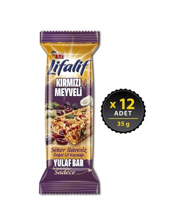 Eti Lifalif Red Fruit Oatmeal Bar 35 g x 12 Pieces
