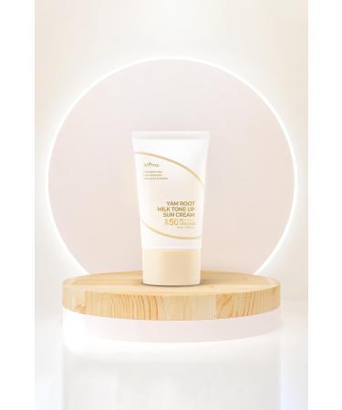 Isntree Yam Root Milk Tone Up Sun Cream 50 Ml (Tone Equalizing Vegan Sun Cream Spf50+/pa++++) - Buy Online on GoSupps.com