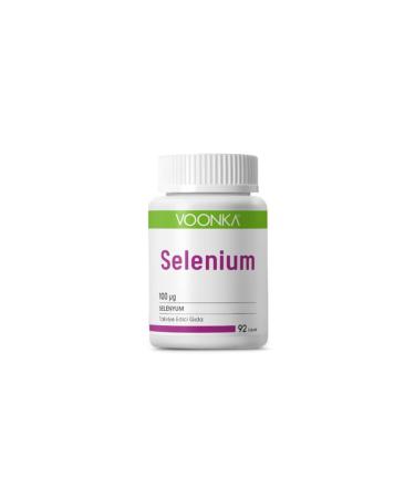 Voonka Selenium 92 Tablets Food Supplement Containing Selenium