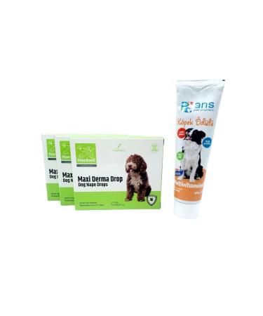 Nanbell 3 Boxes Drops for Dogs 1-10kg + Ans Multivitamin