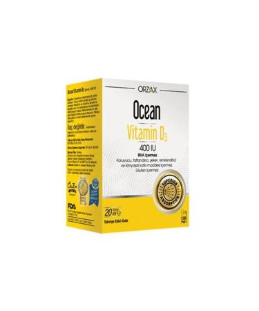 Ocean Vitamin D3 400 IU Spray 20 ml Spray Supplementary Food.