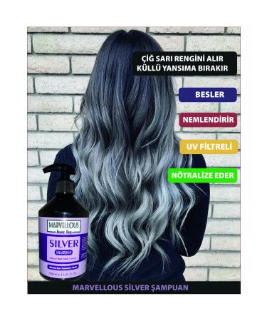 Marvellous SILVER SHAMPOO WITH MAGNESIUM AND CERAMID OIL 500ML
