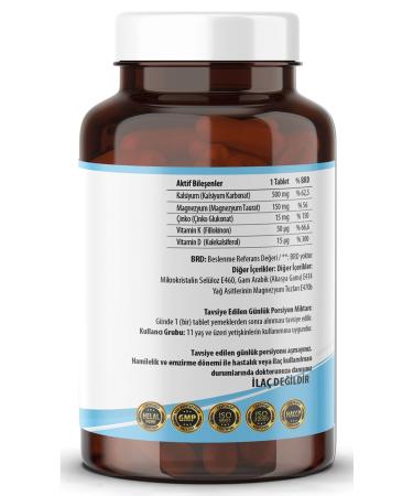 STD Calcium Magnesium Taurate Zinc 120 Tablets Vitamin DK Classic - Buy Online on GoSupps.com