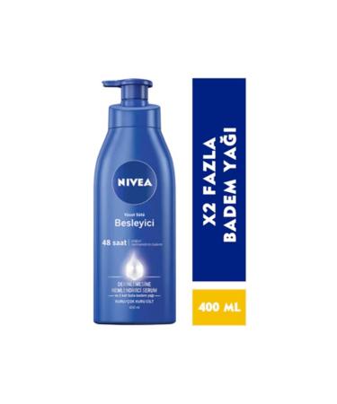 NIVEA Nourishing Body Milk 400 ml Dry - Very Dry Skin 48 Hour Moisturizer Vitamin E - Almond Oil