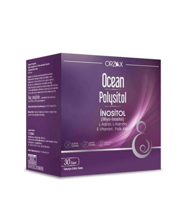 Ocean Polysitol 400 mcg 30 Sachets contains L-arginine L-carnitine vitamin E and folic acid in active form.