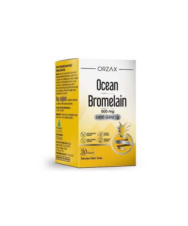 Ocean Bromelain 500 Mg Food Supplement 30 Capsules..orzx