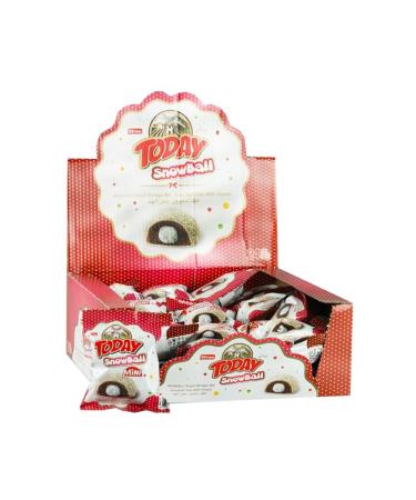 Elvan Today Snowball Mini Coconut Cake 25 Gr. 24 Pieces (1 Box)