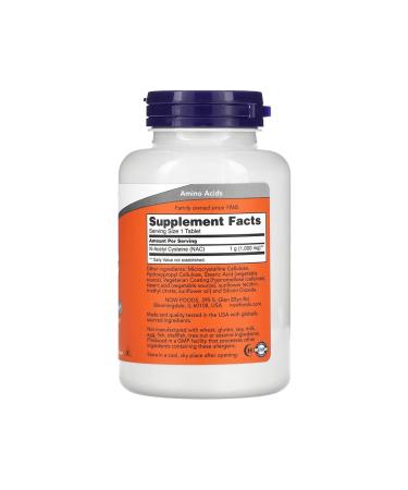 Now Foods NAC 1 000 mg 120 Tablets - Buy Online on GoSupps.com