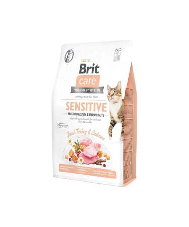 Brit Care Hypoallergenic Sensitive Turkey and Salmon Grain-Free Sensitive Cat Food 2 Kg