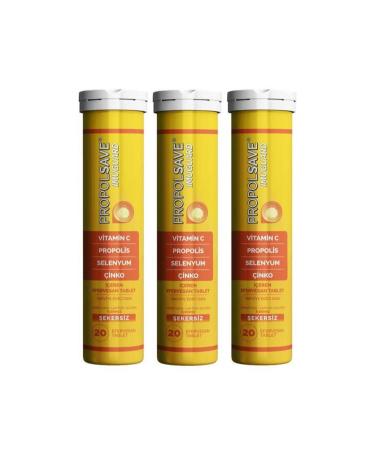 Propolsave Imuguard 20 Effervescent Tablets x 3 Pieces