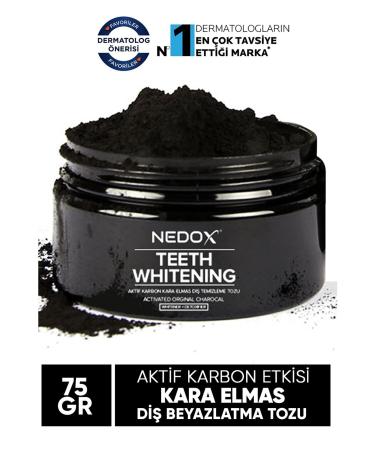 NEDOX Black Diamond Active Carbon Teeth Whitening Powder 75 Gr