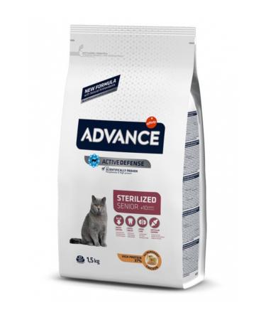 Advance Senior Chicken +10 Old Neutered Cat Food 1.5 Kg