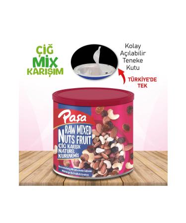 Pasha Nuts Raw Mixed Natural Nuts Tin Box 150 gr x 8 PCS - Buy Online on GoSupps.com