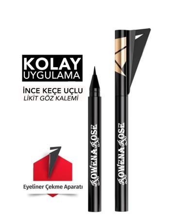 ROWENAROSE Pencil Eyeliner Eyeliner Drawing Tool Gift Black Packaging