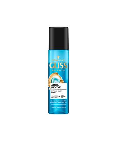 Gliss Aqua Revive Moisturizing Liquid Hair Care Conditioner - With Hyaluron and Seaweed Extract 200 ml