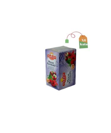 G nvit Fruit Carnival Tea Glass Filter Bag 20 Pieces Box X 6