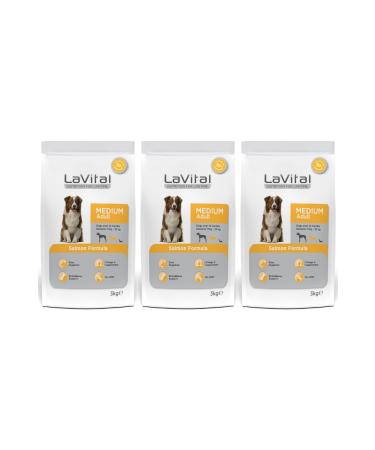 La Vital LaVital Salmon Medium Breed Adult Dog Food 3 kg - 3 Pieces