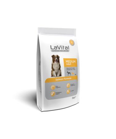 La Vital LaVital Salmon Medium Breed Adult Dog Food 3 kg - 3 Pieces - Buy Online on GoSupps.com