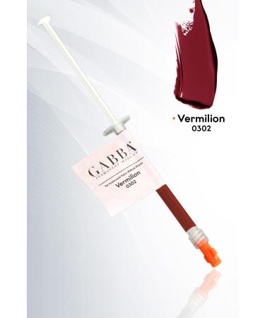GABBA PERMANENT MAKE-UP 302 Vermilion Disposable Lip Color Permanent Lip Color Lip Contour Paint - Buy Online on GoSupps.com