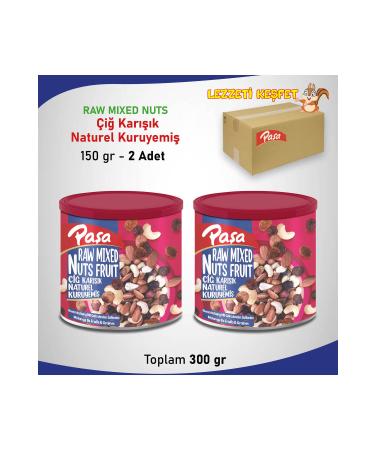 Pasha Nuts Raw Mixed Natural Nuts Tin Box 150 gr x 2 PCS - Buy Online on GoSupps.com