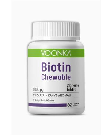 Voonka Biotin Chewable 62 Chewable Tablets