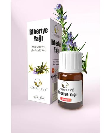 CURELIVE Natural Rosemary Oil Suitable for All Skin Types 20ml Glass Bottle Cleanser 1pc