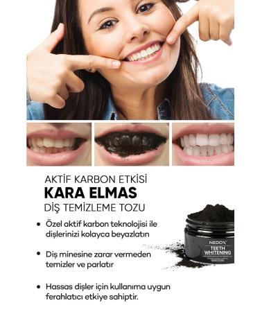 NEDOX Black Diamond Active Carbon Teeth Whitening Powder 75 Gr - Buy Online on GoSupps.com