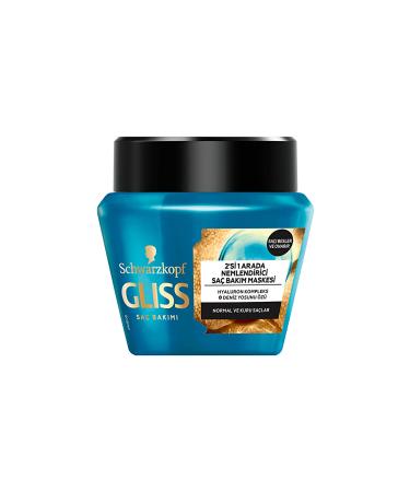 Gliss Aqua Revive Moisturizing 2 in 1 Mask - With Hyaluron and Seaweed Extract 300 ml