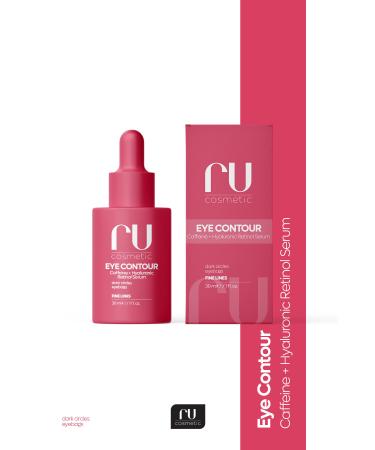 ru cosmetic Under Eye Serum Under Eye Dark Circles Crow's Feet Caffeine Hyaluronic Acid Moisturizing Lightening 30 ml