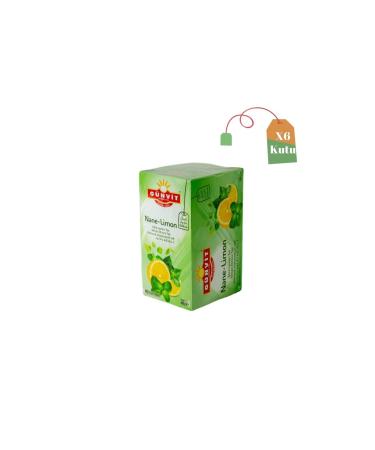 G nvit Mint & Lemon Tea Glass Bag 20 Pieces Box X 6
