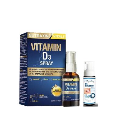 Nutraxin D3 Vitamin Spray - Food Supplement 30 ml - Teeth Whitening Foam