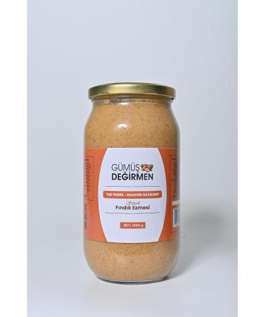 SILVER MILL SUGAR HAZELNUT PASTE 1KG GLASS JAR