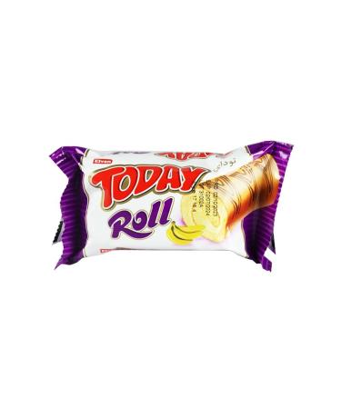 Elvan Today Swiss Roll Banana Cream Cake 35 gr 24 Pieces (1 BOX) - Buy Online on GoSupps.com