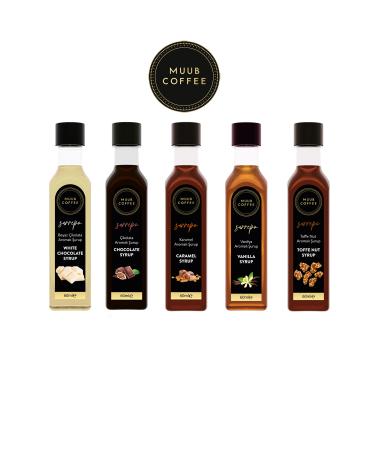 MUUB COFFEE Advantageous 5 Specially Formulated Syrup Series High Aroma Intense Taste (5 60 ML)