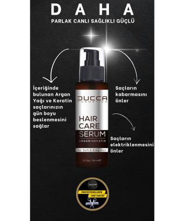 BY DUCCA Professional Hair Care Serum/Oil 110ml Argan Keratin (STRONG AND SHINY HAIR)