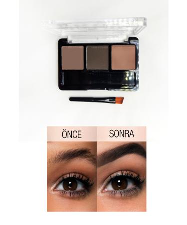 Nera Classy Brow Pro Palette Eyebrow Shadow Soft Brown Gel - Buy Online on GoSupps.com