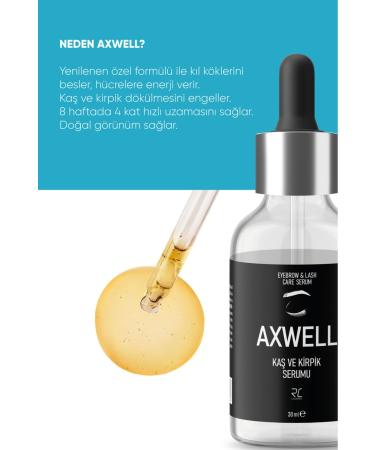 AXWELL PREMIUM Eyebrow & Eyelash Care Serum 30ml - Buy Online on GoSupps.com