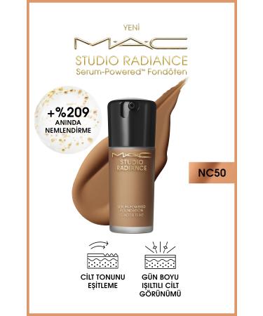 Mac Luminous Skin Look Studio Radiance Serum-Powered Foundation-NC50-30ml
