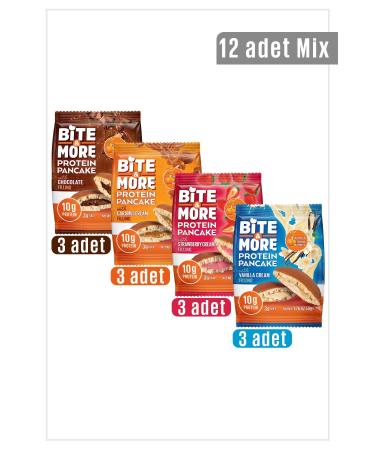 bite & more Protein Pancake Mix Pack / Protein Pancake Mix Pack 50 grams x 12 Pieces