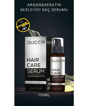 BY DUCCA Professional Hair Care Serum/Oil 110ml Argan Keratin (STRONG AND SHINY HAIR) - Buy Online on GoSupps.com