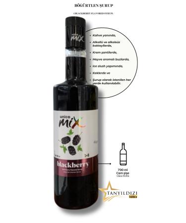 Unicomix BLACKBERRY SYRUP (GLASS 700 ML)