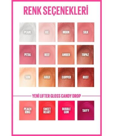 Maybelline New York Maybelline Lifter Gloss Plumping Effect Shiny Lips Taffy Makeup Bag Gift Set - Buy Online on GoSupps.com