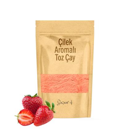 BAZAAR 4 Strawberry Flavored Powder Tea 900 Gr