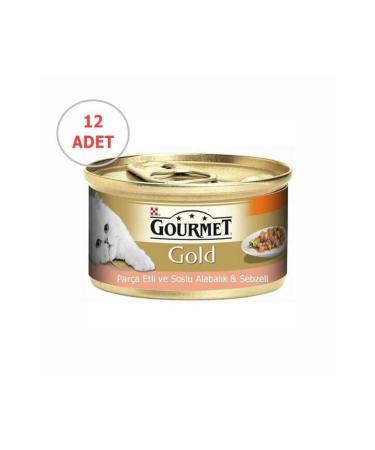 Gourmet Gold Trout Cat Canned Food 85 gr X 12 Pieces