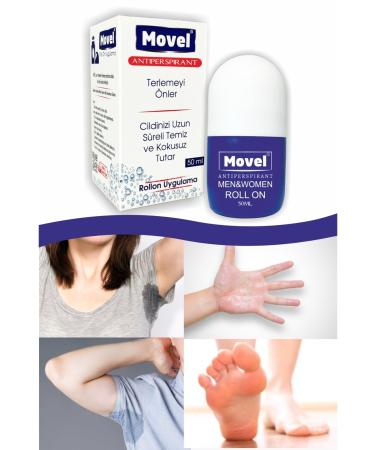 movel 2 Roll On Antiperspirant Antiperspirant and Sweat Odor Eliminator 50 Ml - Buy Online on GoSupps.com