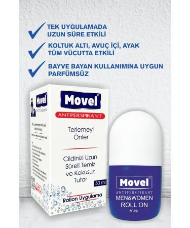 movel 4 Roll On Antiperspirant Antiperspirant and Sweat Odor Eliminator 50 Ml - Buy Online on GoSupps.com