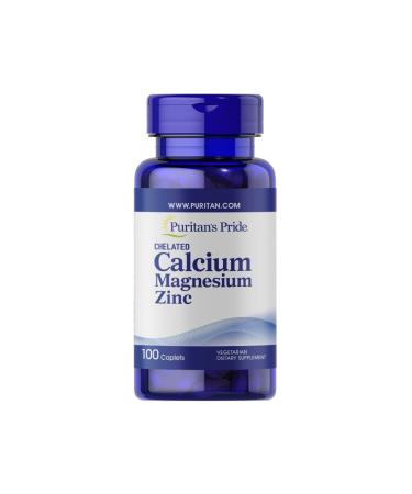 Puritan's Pride Calcium Magnesium Zinc 100 Tablets