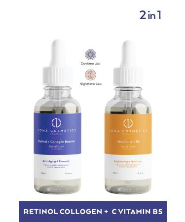 Lona Cosmetics Retinol Collagen Vitamin C B3 Serum