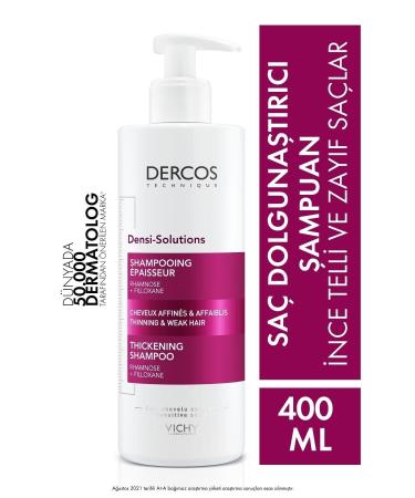 Vichy Dercos Densi-Solutions Intensive Volumizing Shampoo for Fine and Weak Hair 400 ML