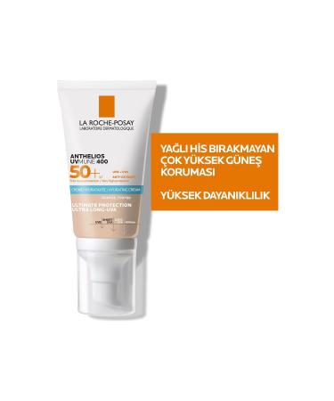 La Roche Posay Anthelios UVMune SPF50 Moisturizing Tinted Sun Cream with Anti-Perspiration Protection 50ml - Buy Online on GoSupps.com